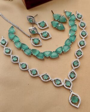 Pure Zirconian Diamond Necklace Set (2 Sets), ORN10453