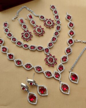 Pure Zirconian Diamond Necklace Set (2 Sets), ORN10455