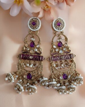 Kundan Jhumka Earrings, ORN10462