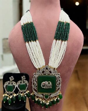 Kundan Necklace with Earrings Set, ORN10498