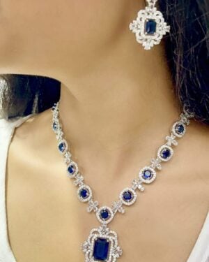 Pure Zirconian Diamond Necklace Set, ORN10539
