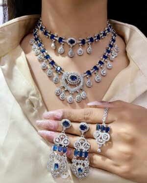 Pure Zirconian Diamond Necklace Set, ORN10627