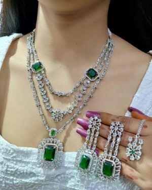 Pure Zirconian Diamond Necklace Set, ORN10632