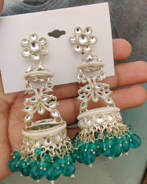 Kundan Jhumka Earrings, ORN10679