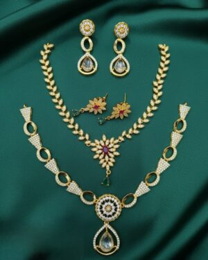 Pure Zirconian Diamond Necklace Set (2 Sets), ORN10694