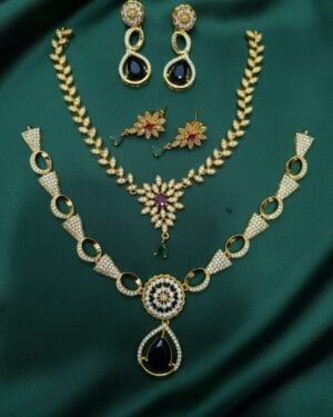 Pure Zirconian Diamond Necklace Set (2 Sets), ORN10698