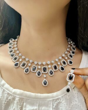 Pure Zirconian Diamond Necklace Set, ORN10701