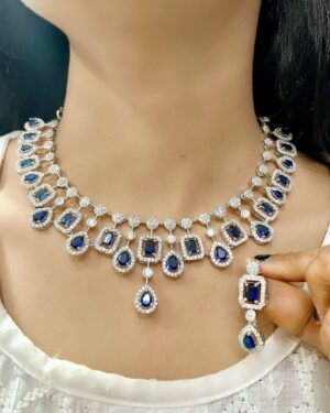 Pure Zirconian Diamond Necklace Set, ORN10702