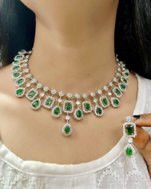 Pure Zirconian Diamond Necklace Set, ORN10704