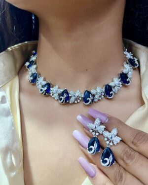 Pure Zirconian Diamond Necklace Set, ORN10749