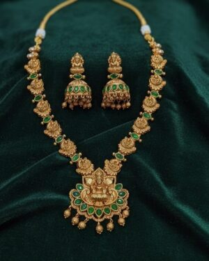 Temple Kundan Necklace Set, ORN20253