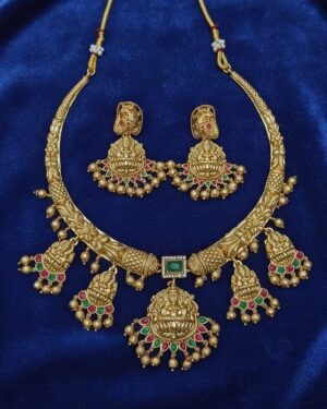 Temple Kundan Necklace Set, ORN20320