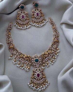 Pure Zirconian Diamond Necklace Set, ORN20367