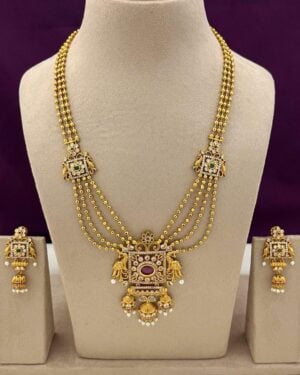 Pure Zirconian Diamond and Kundan Necklace Set, ORN20369