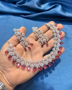 Pure Zirconian Diamond Necklace Set, ORN20399