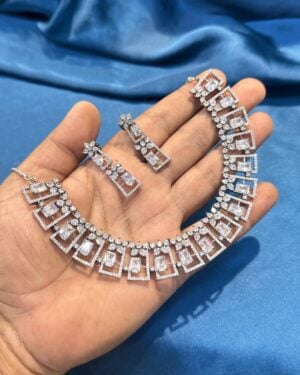 Pure Zirconian Diamond Necklace Set, ORN20405