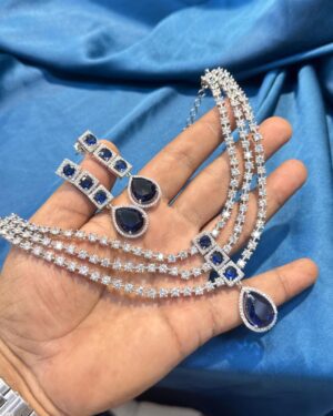 Pure Zirconian Diamond Necklace Set, ORN20407