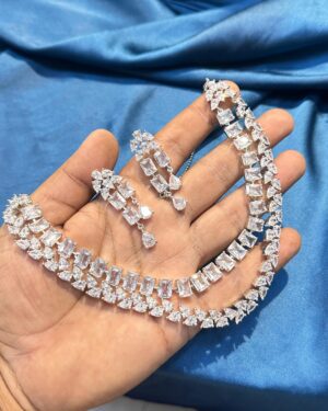 Pure Zirconian Diamond Necklace Set, ORN20410