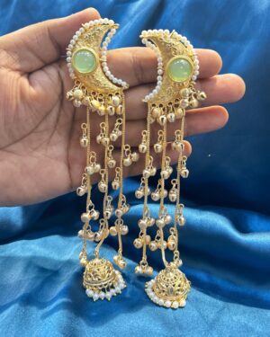 kundan Long Jhumka Earrings, ORN20417