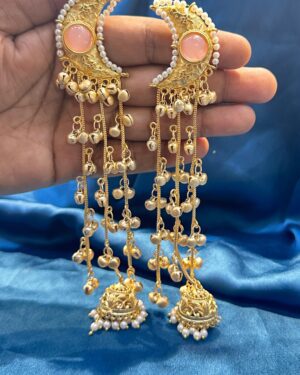 kundan Long Jhumka Earrings, ORN20418
