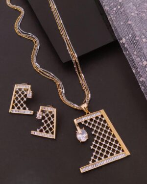 Dual-Tone Necklace Set, ORN20489