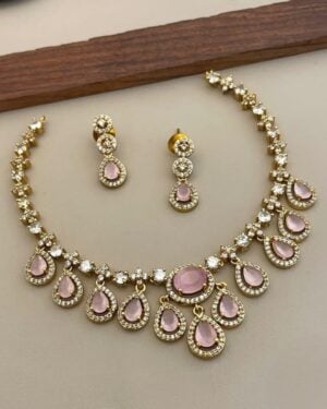 Pure Zirconian Diamond Necklace Set, ORN30110