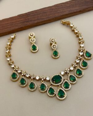 Pure Zirconian Diamond Necklace Set, ORN30113