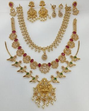 Pure Zirconian Diamond Necklace Set (3 Sets), ORN30152