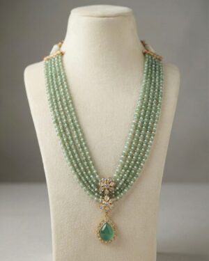 Temple Pure Zirconian Diamond Necklace Set, ORN30165