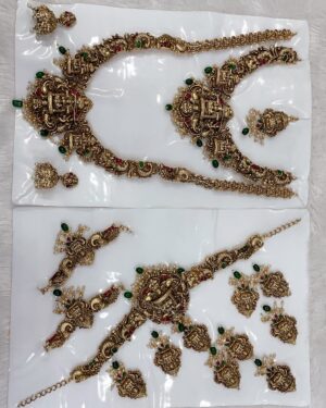 Kundan Temple Necklace Sets, ORN30190
