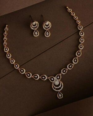 Pure Zirconian Diamond Necklace Set, ORN30212