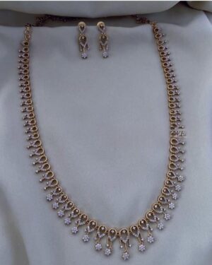 Pure Zirconian Diamond Necklace Set, ORN30216