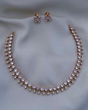 Pure Zirconian Diamond Necklace Set, ORN30221