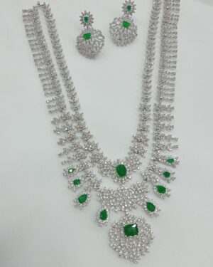 Pure Zirconian Diamond Necklace Sets, ORN30240