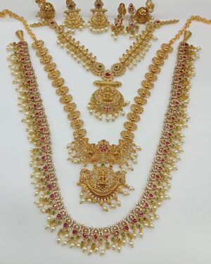 Pure Zirconian Diamond Necklace Set (3 Sets), ORN30244