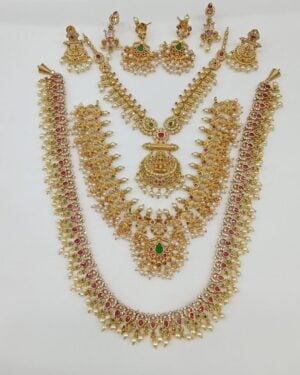 Pure Zirconian Diamond Necklace Set (3 Sets), ORN30245