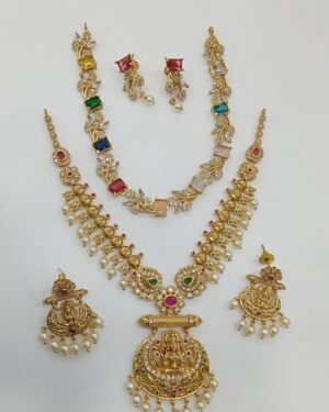 Pure Zirconian Diamond Necklace Set (2 Sets), ORN30250