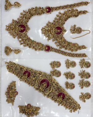 Kundan Temple Necklace Sets, ORN30273