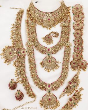 Kundan Temple Necklace Sets, ORN30274