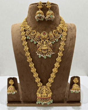 Kundan Temple Necklace Sets, ORN30276