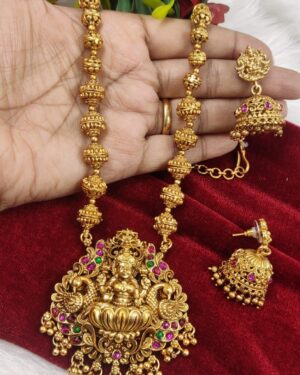 Kundan Temple Necklace Sets, ORN30282
