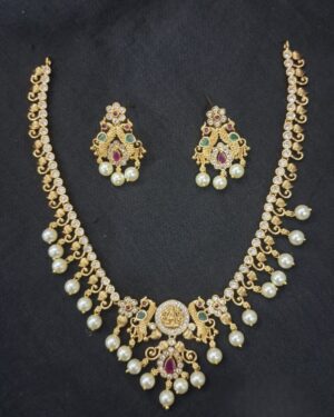 Pure Zirconian Diamond Necklace Sets, ORN30288