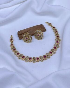 Pure Zirconian Diamond Necklace Sets, ORN30299