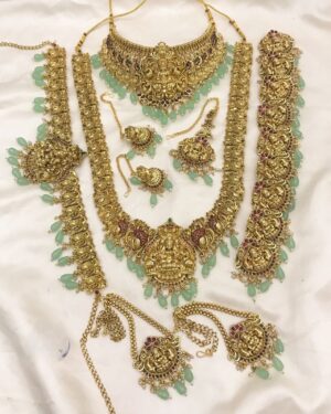 Kundan Temple Necklace Set, ORN30500