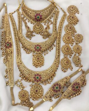 Kundan Temple Necklace Set, ORN30502