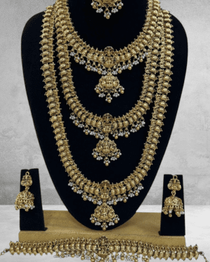 Kundan Temple Necklace Set, ORN30521