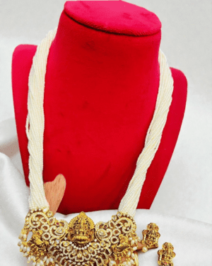 Kundan Temple Necklace Set, ORN30553