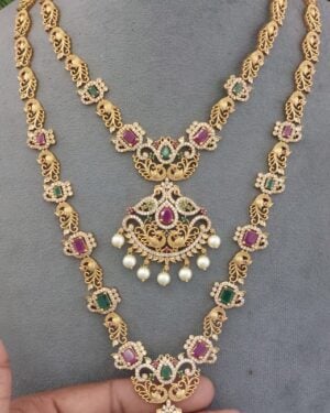 Pure Zirconian Diamond Necklace Set (2 Sets), ORN30555