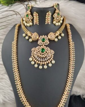 Pure Zirconian Diamond Necklace Set (2 Sets), ORN30556