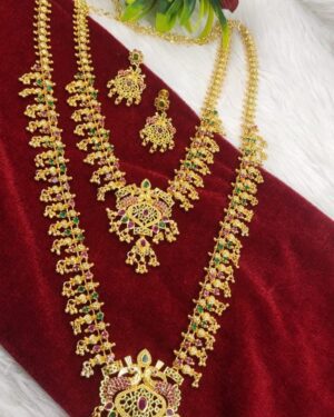 Kundan Temple Necklace Sets, ORN30557